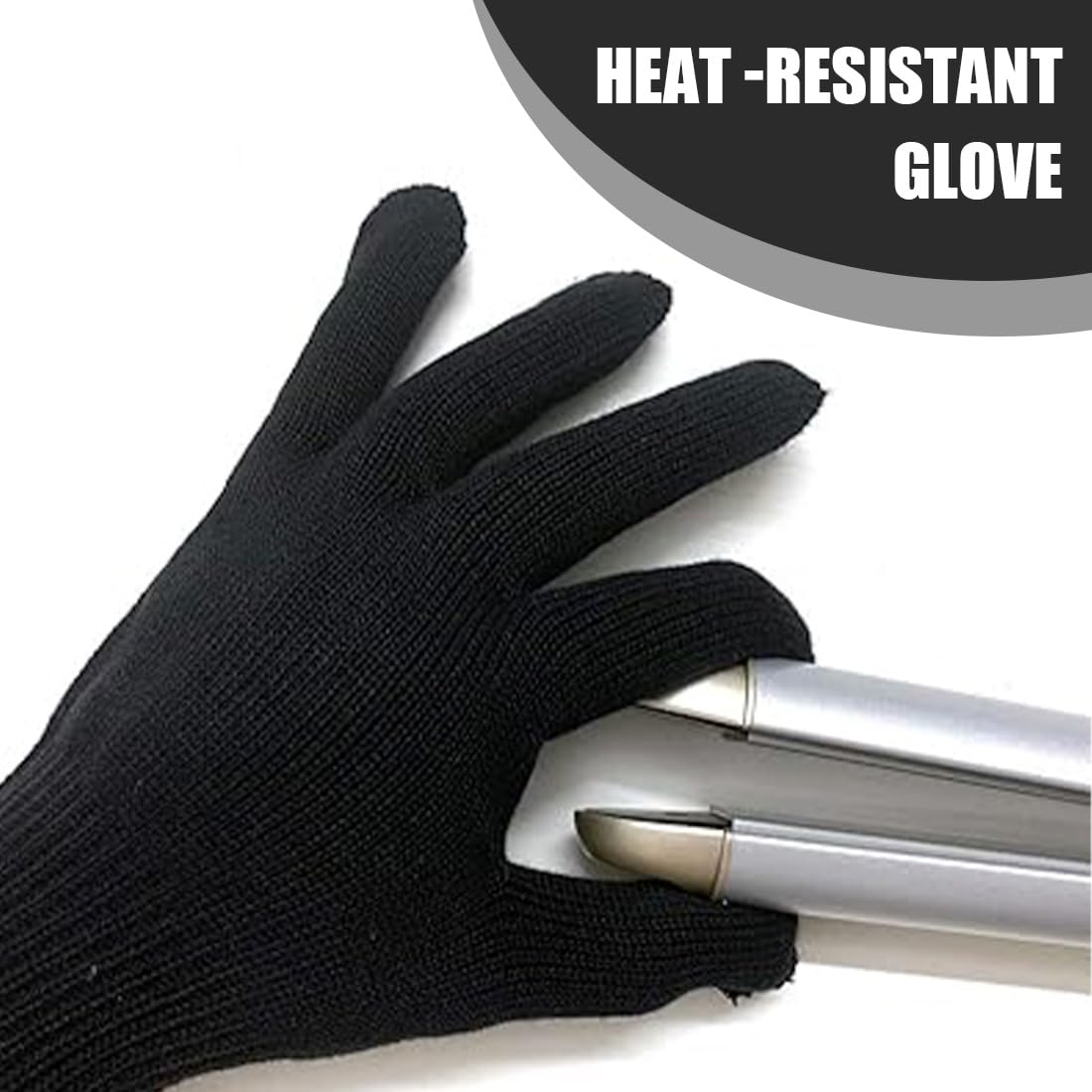 2 Pièce Gants Professionnels Résistants À La Chaleur Pour Coiffure, Fer À Friser, Gants De Blocage De La Chaleur Pour Main Gauche Et Droite