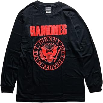RAMONES 長袖Tシャツ(1990) 音楽 バンド RAMONES 長袖 ロングスリーブ Tシャツ 白 : Tシャツ