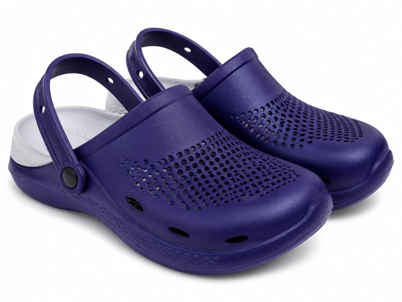 Men's Classic Casual Clogs, Beige and Black, Lightweight Waterproof Anti-Skid Mules with Adjustable Back Strap-image-11