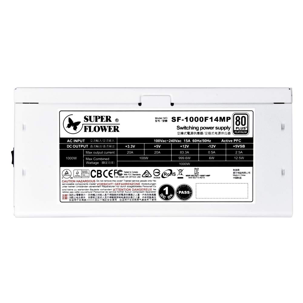 Amazon | SUPERFLOWER 80PLUS PLATINUM認証ハイエンド1000W電源