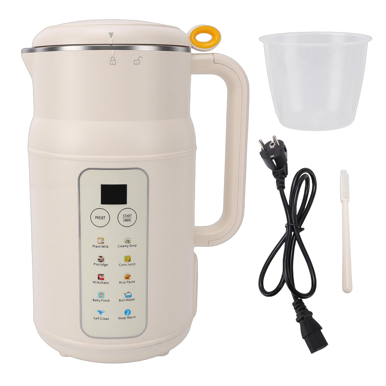 800ml Blender do mleka orzechowego Wodoodporny, cichy, automatyczny ekspres do mleka sojowego z inteligentnym timerem do domowej roboty (Wtyczka UE 220 V)
