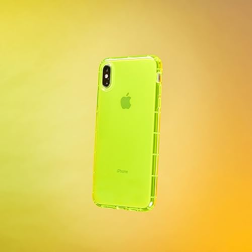 Miniatura 2 de SteepLab Funda con resaltador de neón para iPhone Xs Max (pantalla de 6.5 pulgadas), funda Grippy Jelly con bolsillos protectores de aire (amarillo