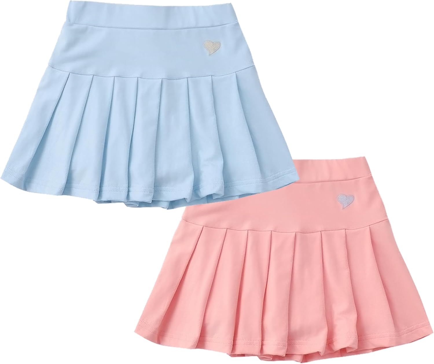 Girl Skorts Skirt Kids Casual Stretch Waist Skater Skirt Athletic Uniform Skorts - Image 6