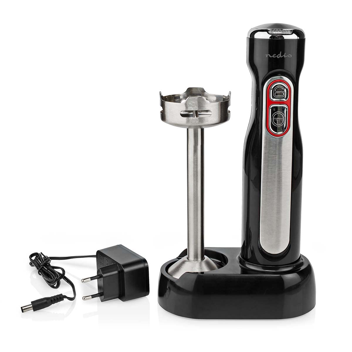 Blender ręczny – 100 W – regulacja prędkości: 1 poziom prędkości – czarny/srebrny