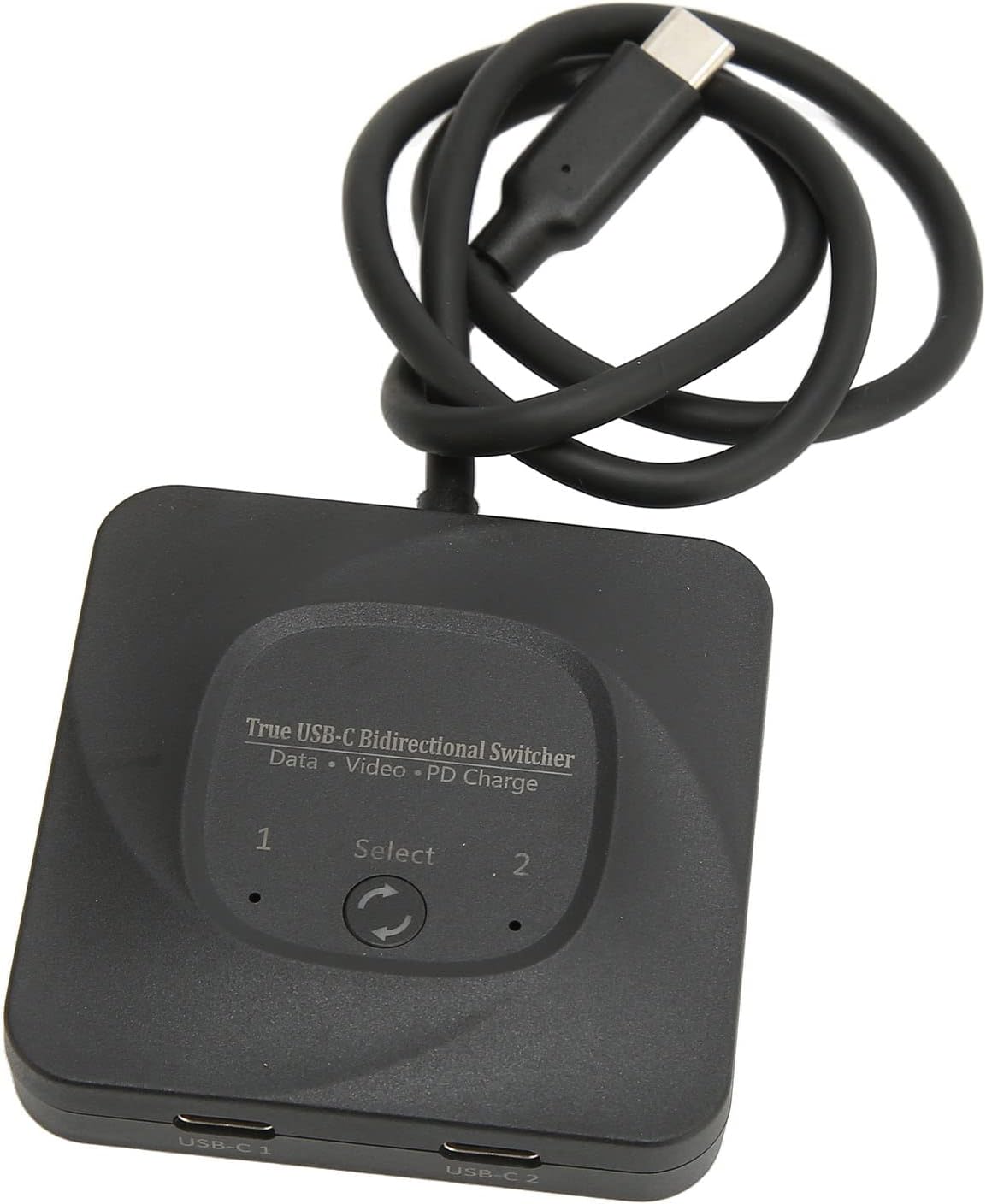 USB C Switch, USB C Switch BiDirection 2 in 1 Out 8K 60Hz HD Type C Switch Selector with Power Indicator for PCs, Support USB3.1 Cen2 10Gbps Data Bi Directional Transmission