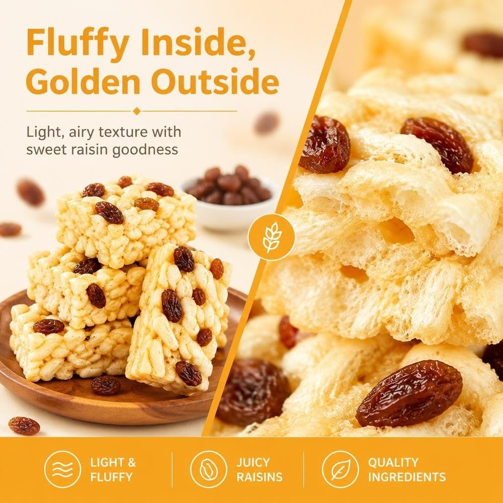 Quadratischer Snack aus weichem, gebackenem Gebäck, 500 g