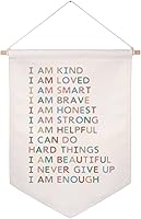 Vista 14 de Cartel colgante de pared This Is A Safe Space, decoración de pared de oficina de terapia, consejero escolar, psicólogo colgante de pared, bandera