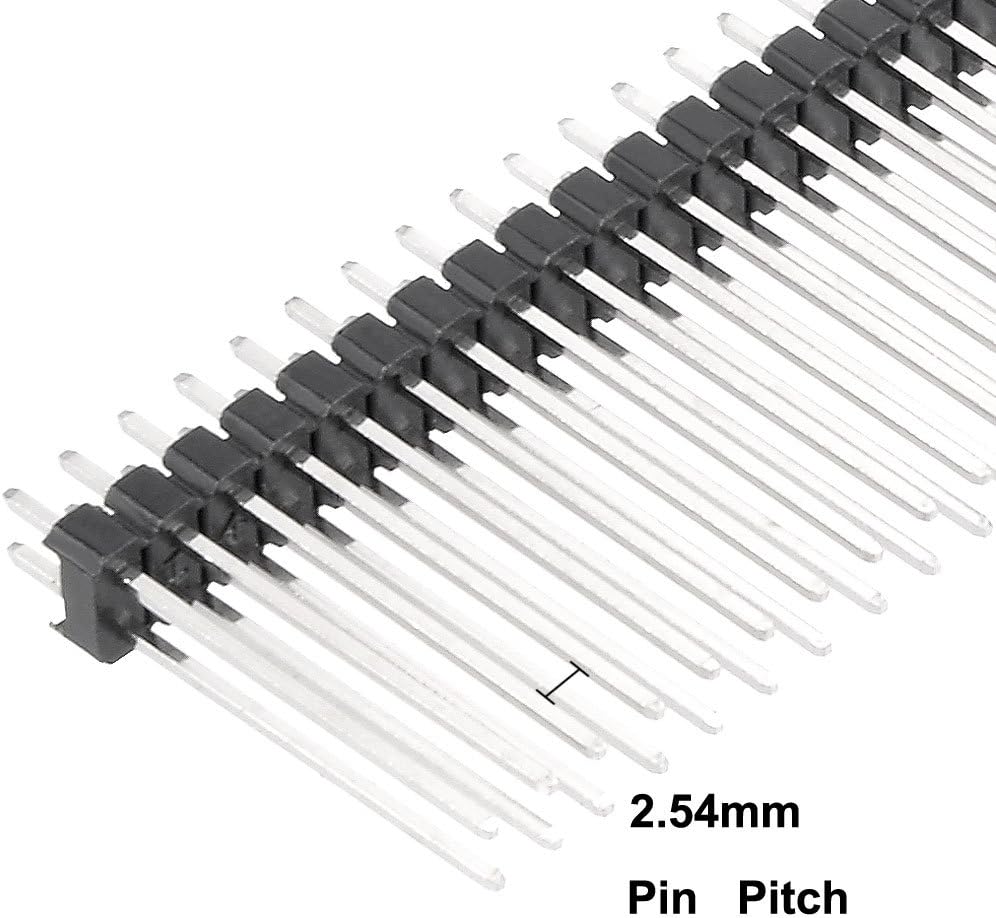 Sourcingmap 5Pcs 2.54mm Pitch 40-Pin 23mm Long Double Row Straight Connector Pin Header Strip for Prototype Shield - Image 4