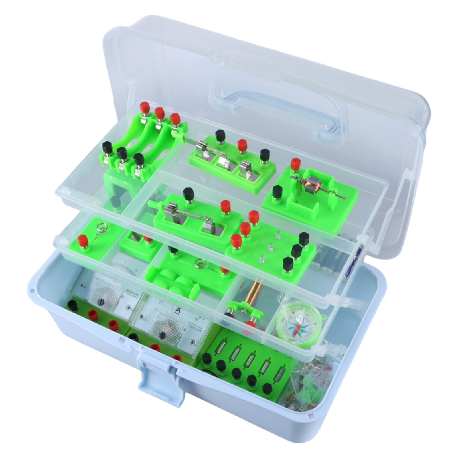 Kit modello esperimento di fisica Elettromagnetica Fisica Apparecchiature per circuiti Aiuti didattici Kit di elettricità Laboratorio Discovery Circuito Magnetismo Kit per studenti delle scuole