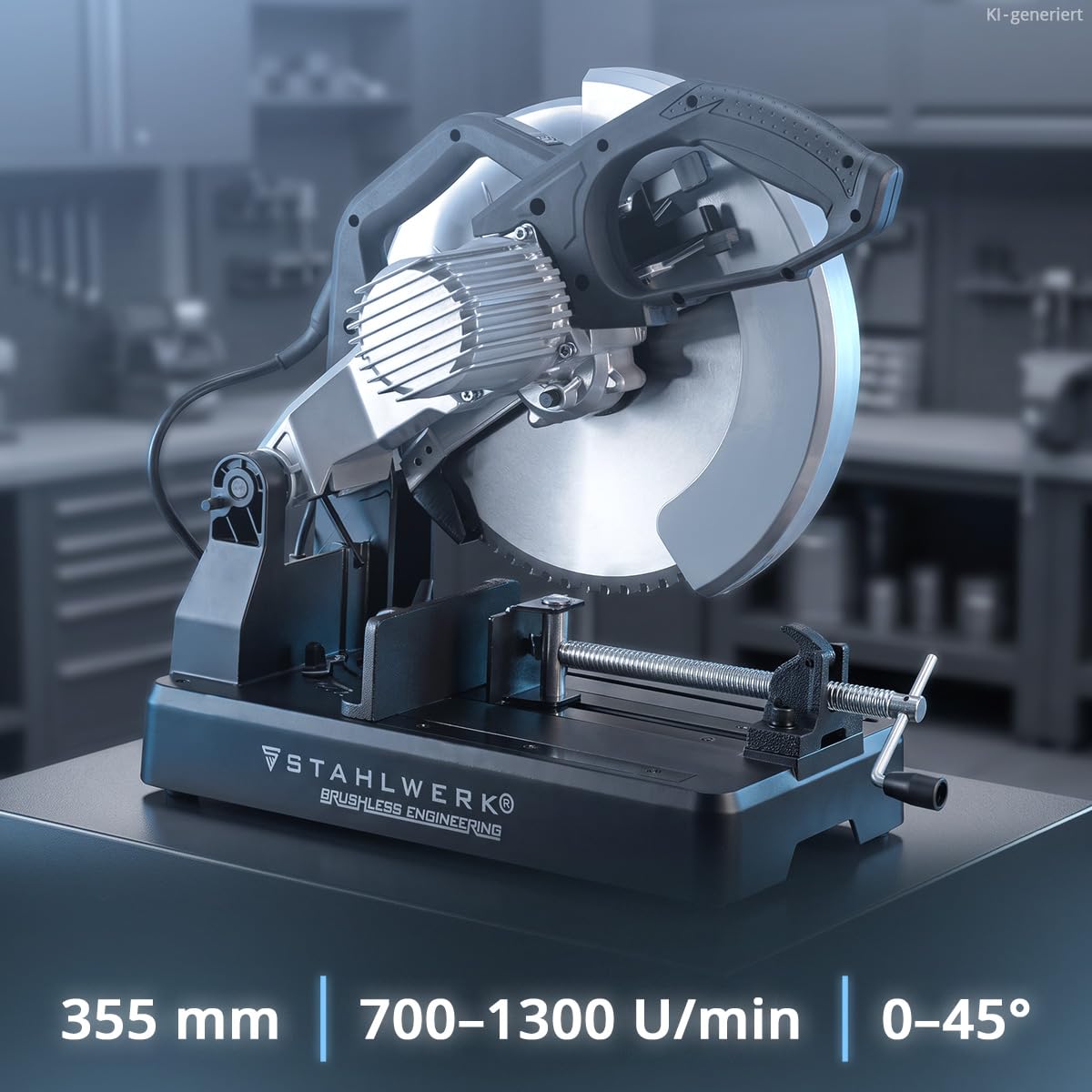 STAHLWERK Metalltrennsäge MT-35 ST 3.500 W mit Ø 355 mm Sägeblatt Brushless