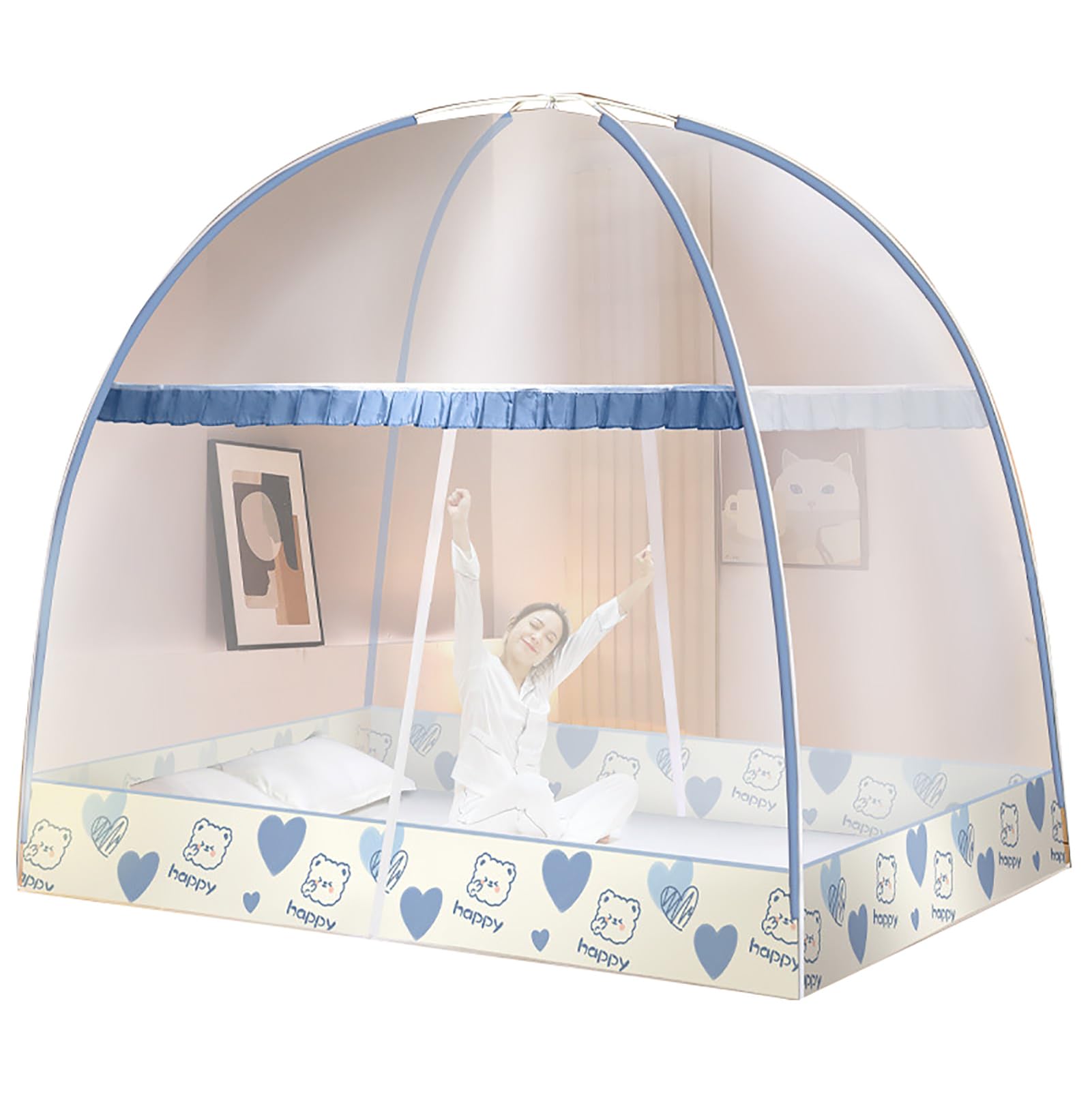 Rideau de camping moustiquaire pliable de 1,2 m pour nuits étoilées en plein air