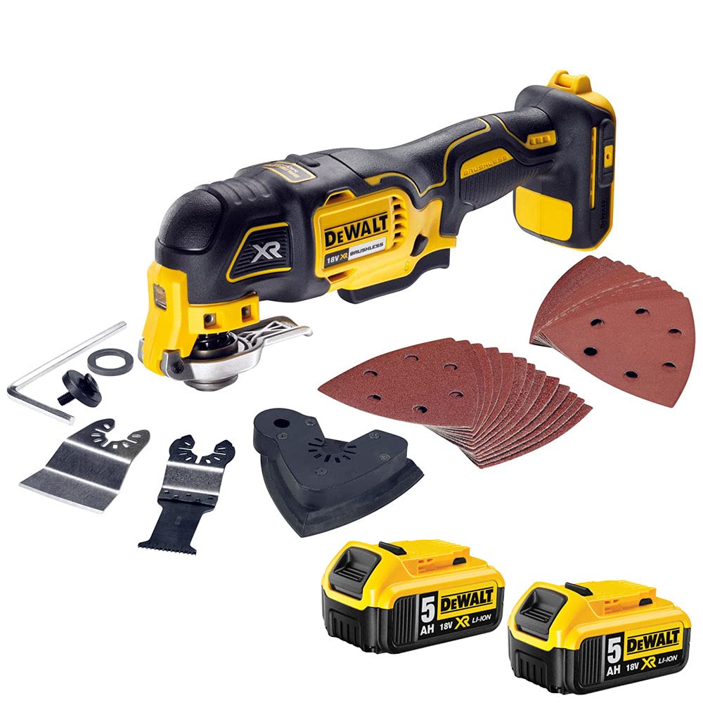 Dewalt Dcs355n 18V Oscillating Multi-Tool With 2 X 5.0Ah Dcb184 Batteries