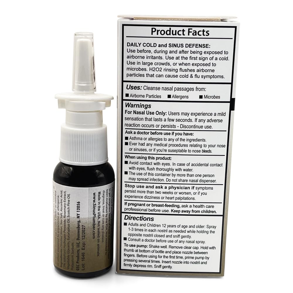 Sinus Plumber Hydrogen Peroxide Nasal Hygiene Mist, Immune Defense — Amazon image 2