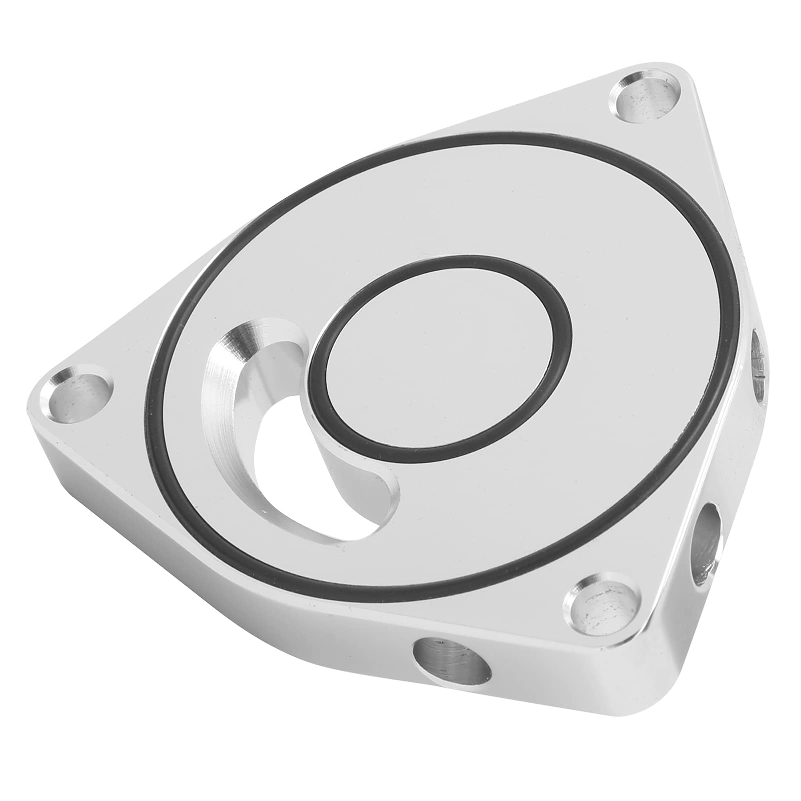 Buy Blow Off Valve Dump Adapter, Silver Pressure Valve Base CorrosionResistant for Car