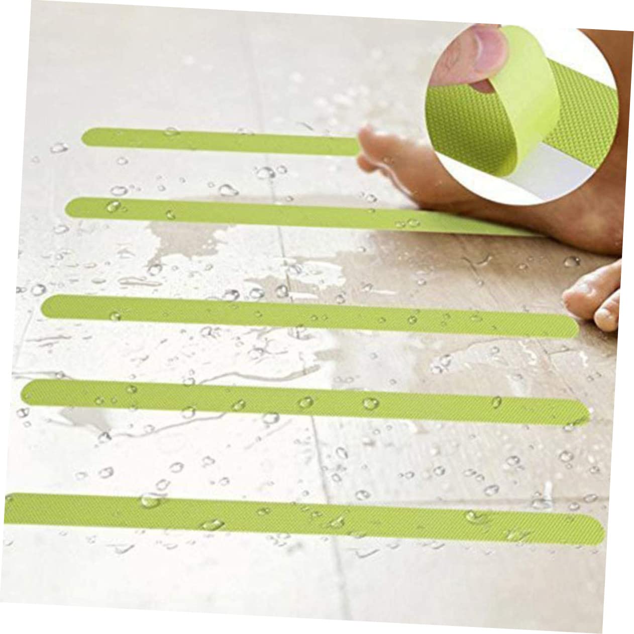GLEAVI 240piezas Cinta Antideslizante Luminosa De Seguridad Peva De Tiras Para Escaleras y Baños Para Superficies Resbaladizas Interiores y Exteriores