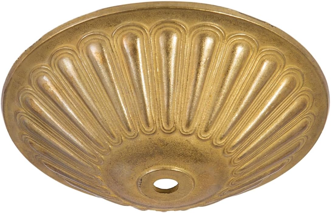 B&P Lamp® 5-1/2 Inch Diameter Die Cast Brass Ceiling Light Canopy Plate Or Cap
