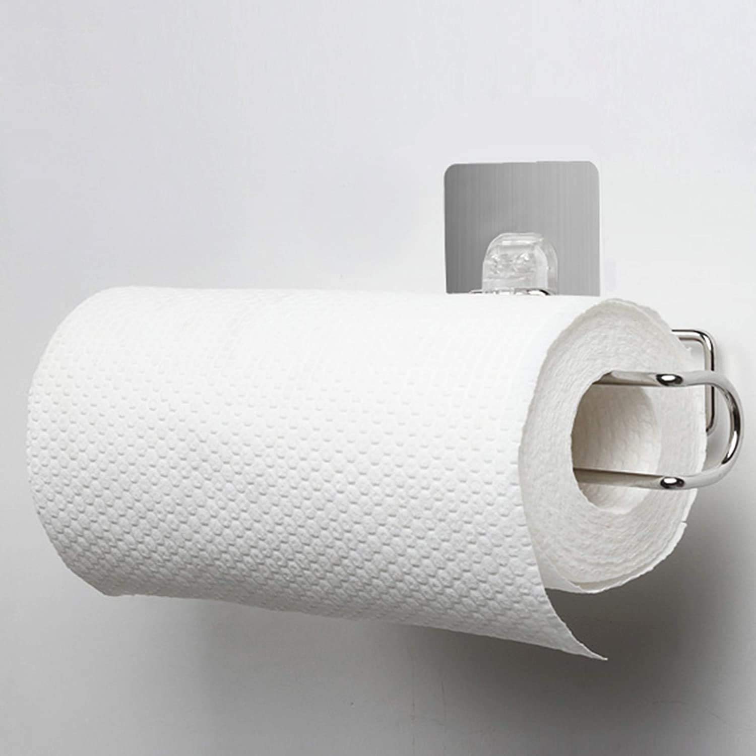 Magic Sticker Series Stainless Steel No Drill Kitchen Paper Roll Holder - (Model - AR3167)