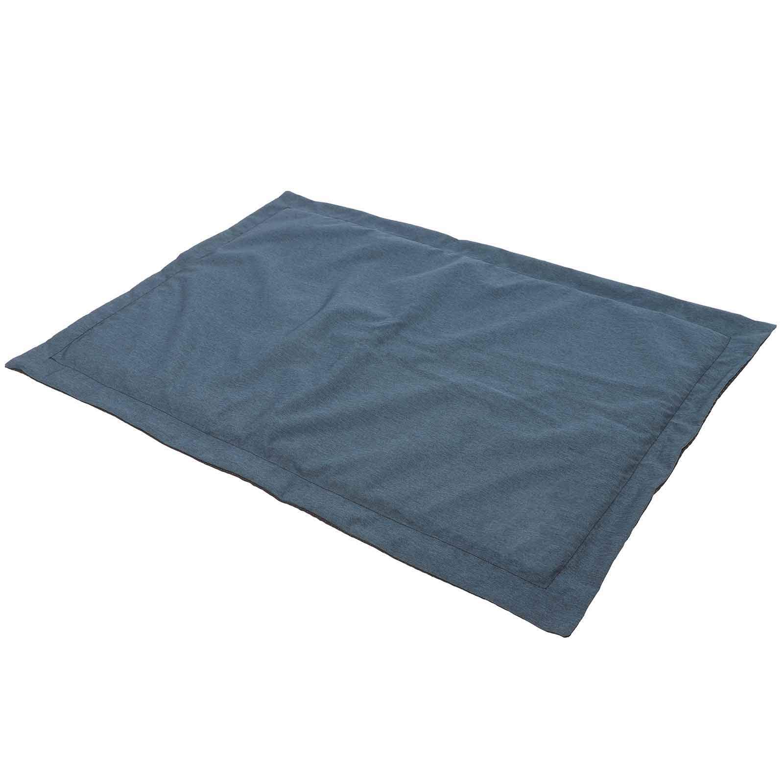 01 02 015 Dog Mattress, Dog Cat Mat, Blue, Small, Polyester, Polypropylene, Layered, Rectangular, Indoor Outdoor, Solid, Hand Wash Only