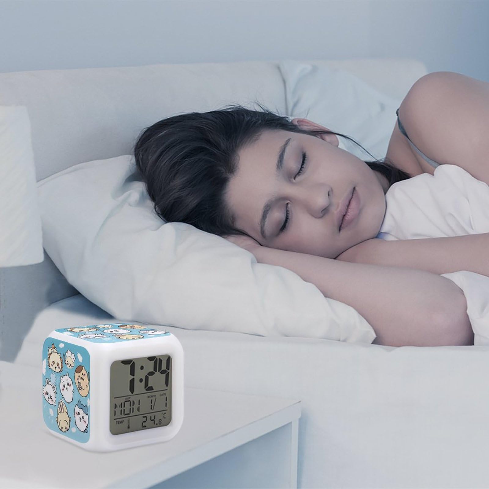 Amazon.co.jp: SYELIYSA ちいかわ- 目覚まし時計 デジタル置き時計