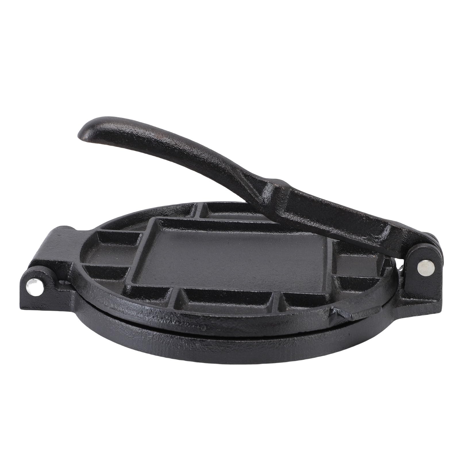 LiebeWH Tortilla-Presse, 7,3 Zoll, Gusseisen, Manueller Tortilla-Maker, Robuste Pfannkuchenpresse für Zuhause, Küche, Camping, Flache Teigpresse für Quesadilla-Mehl, Kochen, Familien-Grillpartys