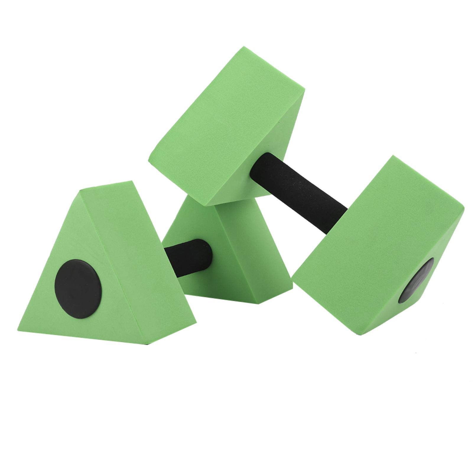 Alvinlite Water Dumbbells Water Weight Barbell Aquatic Exercise Dumbells Fitness Equipment for Men Women Kids Weight Loss Water Sports (GREEN)