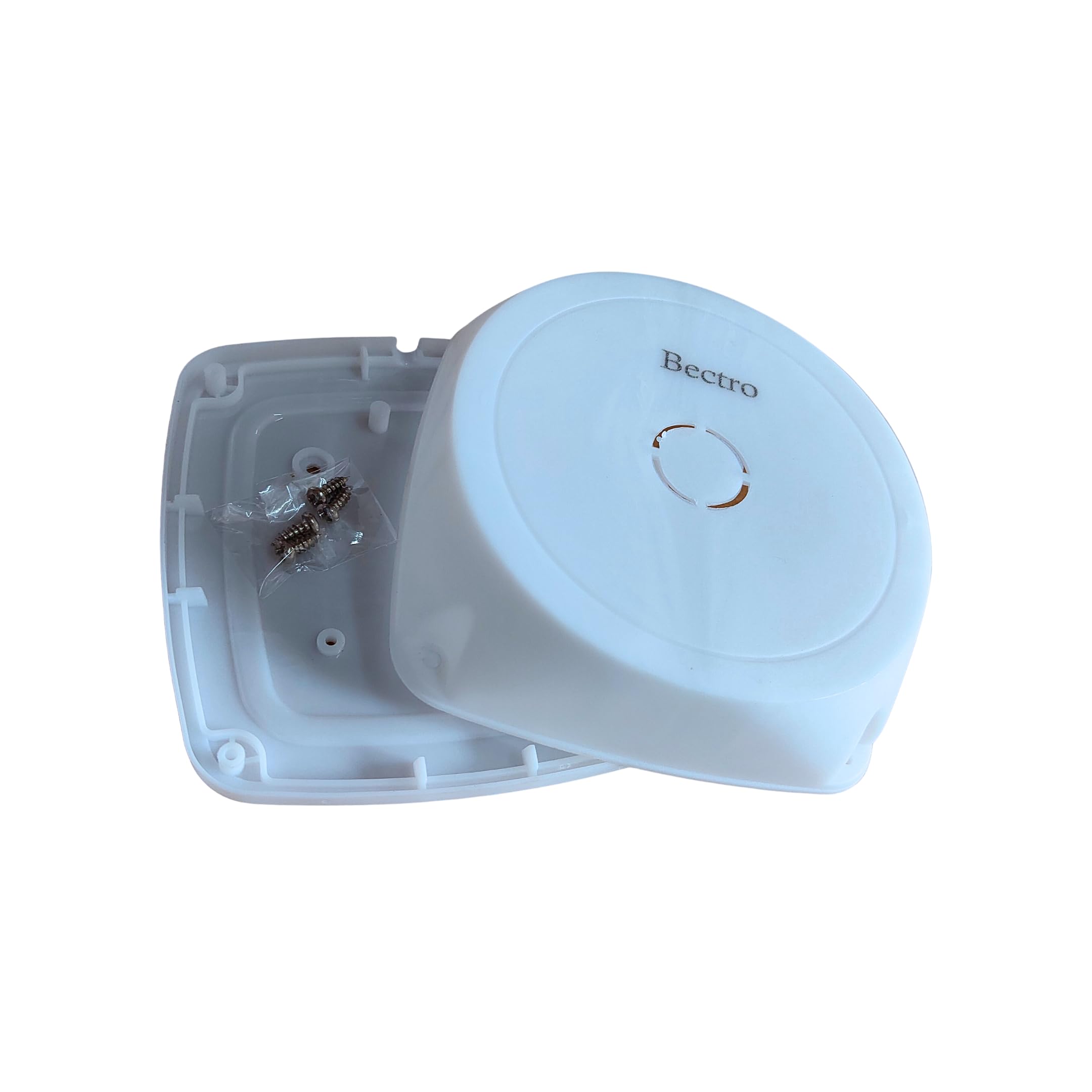 Bectro White PVC Junction Box | Virgin Made | Premium Round Top Base Model | 5x5 Inches | For CCTV Camera and Other Electrical use | Comes With Screws for Proper Box Sealing (Pack of 2) 2