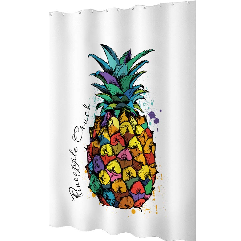 Rideau de douche imperméable TXXMM tissu épais motif B 120x200cm pour séparation de baignoire