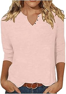 2025 - Camiseta de mujer con cuello redondo, color sólido, a la moda, casual, con botones, moda, manga corta, vestido de látex para mujer sexy
