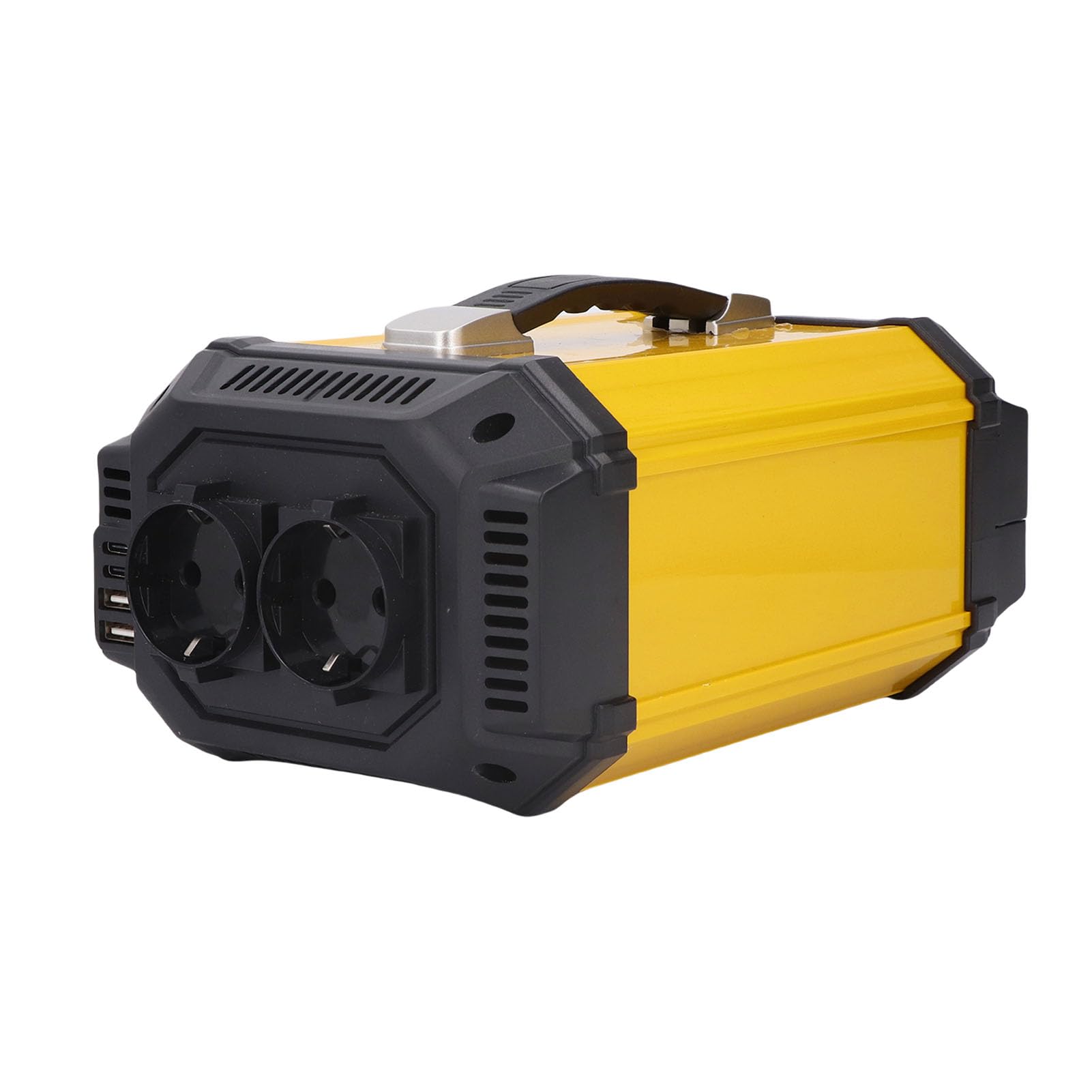 Keenso Przetwornica Mocy 800 W, Czysta Fala Sinusoidalna ABS Przetwornica Energii Słonecznej 12 V do 220 V z Wyświetlaczem LCD, Szybkie ładowanie Dual AC Dual USB, do Samochodów, łodzi, Wycieczek