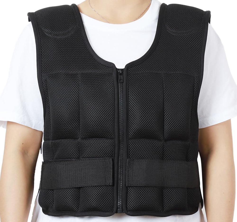 Amazon AIFY ウエイトベスト ウエイトジャケット 重量調節可 5kg パワーベスト 加重ベスト パワージャケット 重り 食い込み