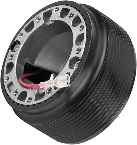 Miniatura 4 de Qiilu Adaptador de buje de volante de aluminio con 6 agujeros, kit de adaptador de buje negro para 323 Miata MX3 MX5 MX6