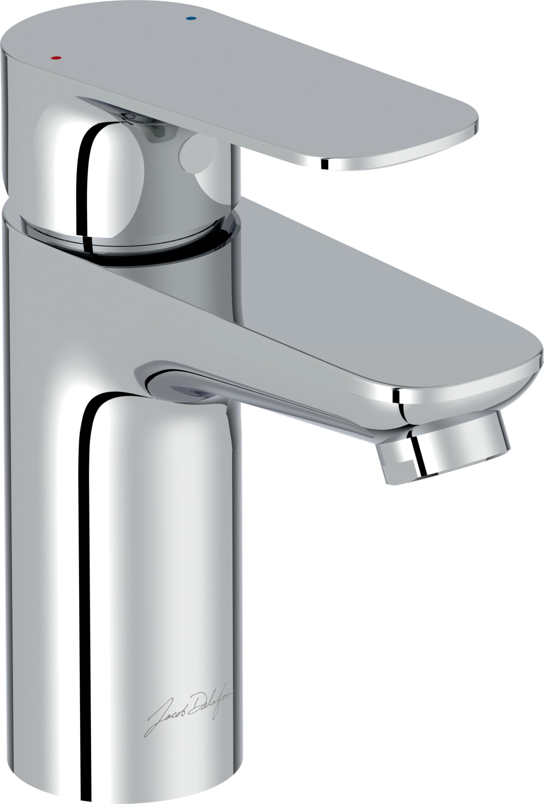 JACOB DELAFON Grifo de Lavabo con Desagüe Automático Muy Fácil y Rápida Instalación Ahorro de Agua Material Latón Cromado Color Cromo ÓSCAR E29842-CP