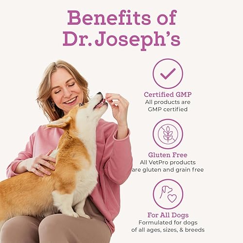 Miniatura 7 de Dr. Joseph's VetPro Complete - Masticables para perros con mantequilla de maní para cadera y articulaciones, 120 unidades, alivio del dolor y la