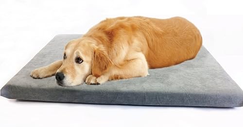 Miniatura 8 de Lujosa cama para perros de espuma viscoelástica con almohadilla sólida y funda interior impermeable y fundas externas para perros pequeños