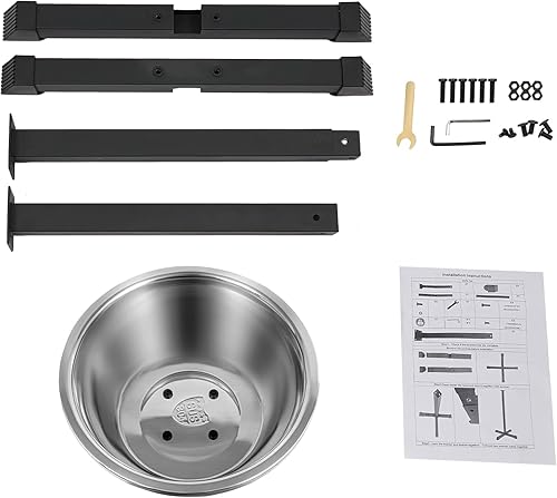 Miniatura 9 de Soporte de tiza portátil para gimnasio, 21.6 x 21.6 x 42.3 pulgadas, soporte de tiza independiente con cubo de cuenco o recambios de tiza, soporte