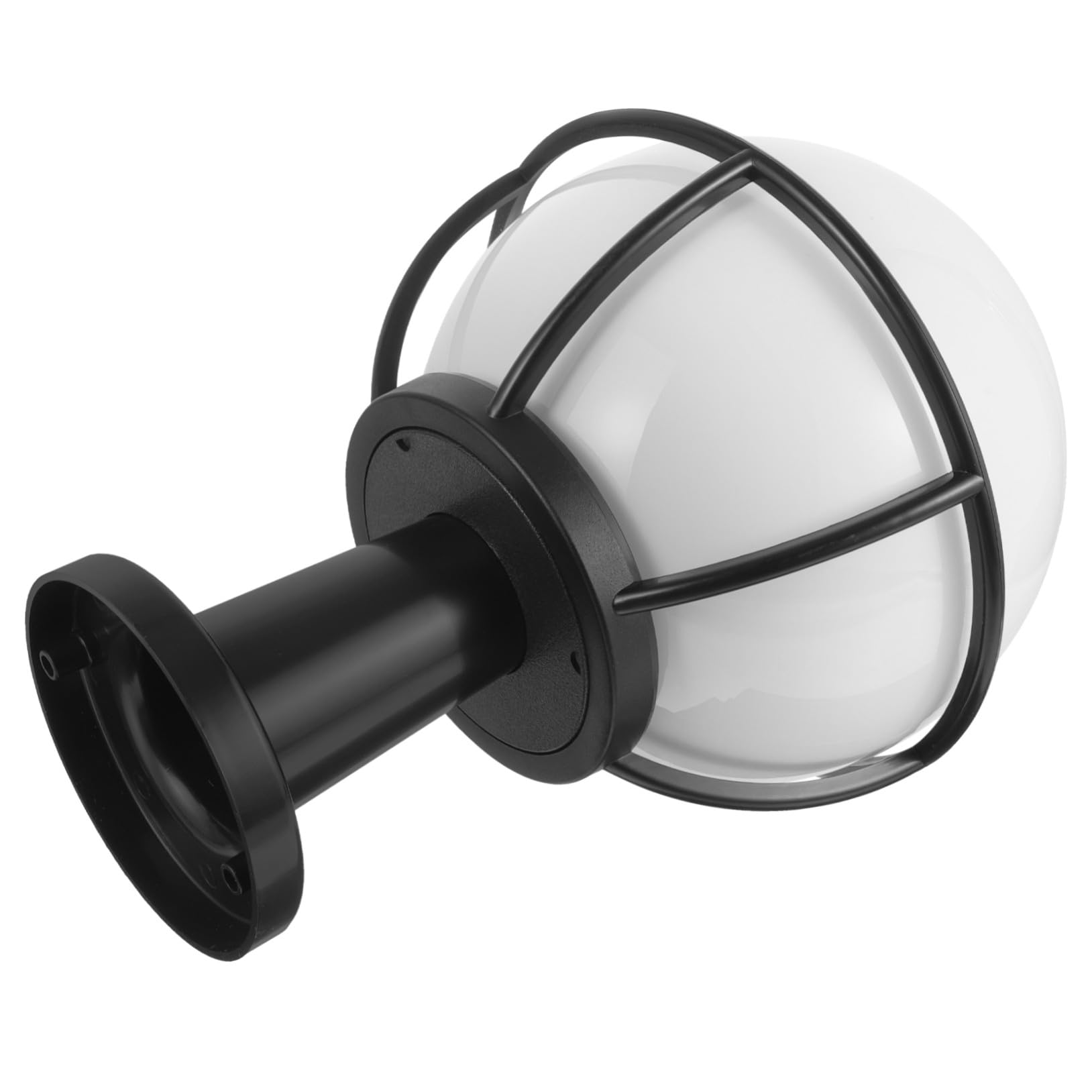 Operitacx Paralume a Globo in Acrilico Resistente per Lampione da Esterno, Copertura Luminosa Sferica AntiGraffio per Patio e Giardino, Set di Ricambio Struttura Robusta e Trasmissione Luce Diffusa