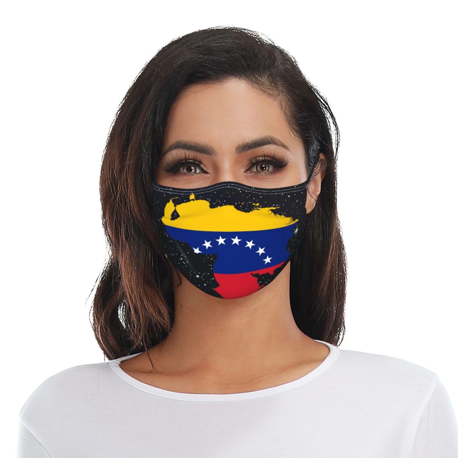 Flag of Venezuelan Adult Dust Mask Adjustable Dust Face with 2 Filter82
