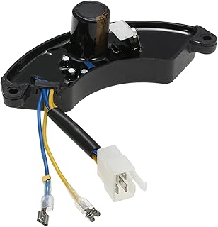 EGGPOD Voltage Regulator Rectifier Plastic Shell AVR Single-phase Automatic Voltage Regulator Rectifier for 5/6.5/7/7.5/8KW Generator with 4 Wire Connector 2 Wires (Color : 5KW 6.5KW)