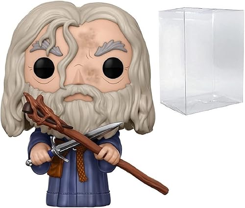 POP El Señor de los Anillos - Gandalf The Grey Funko Pop! Figura de vinilo (paquete con funda protectora compatible con POP Box), multicolor, 3.75