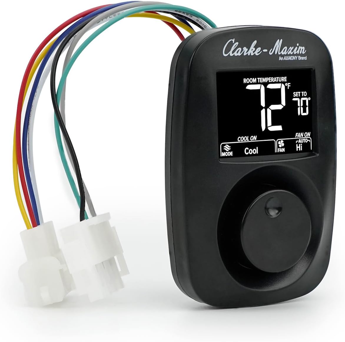 9420-381 Cooling & Heating Wall-Mounted Digital Thermostat - Black, Easy Installation, Low Power Consumption