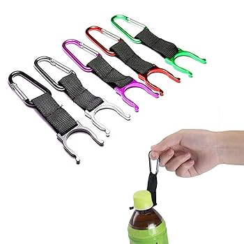 Amazon.co.jp: LUNAMY ペットボトルホルダー カラビナ付き 5個