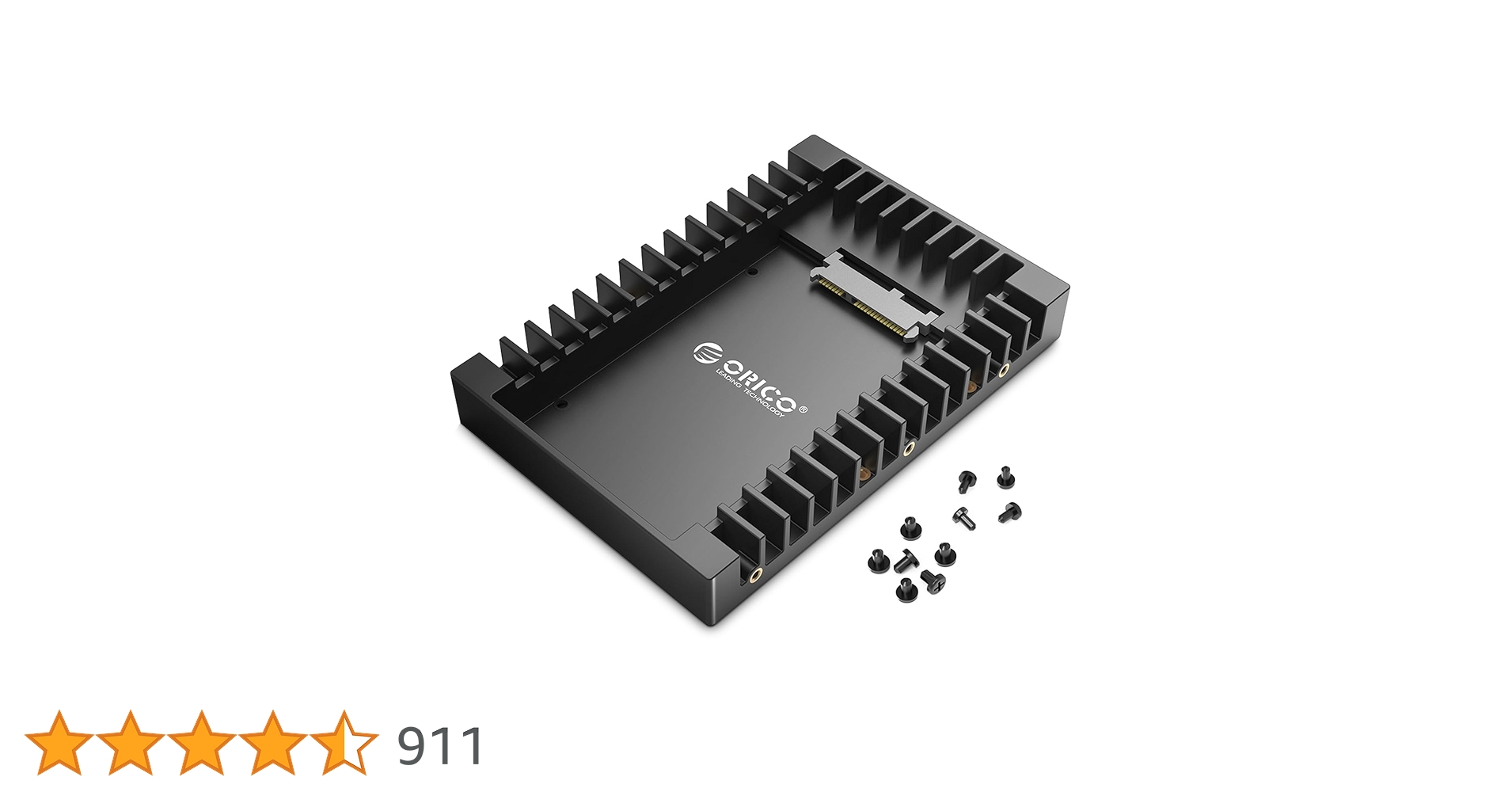 ORICO 2.5 to 3.5 Inch HDD SSD Mounting Bracket Hard Drive Adapter Removable Mounting Bracket for 2.5 Inch SATA HDD or SSD of 7/9.5/12.5 mm