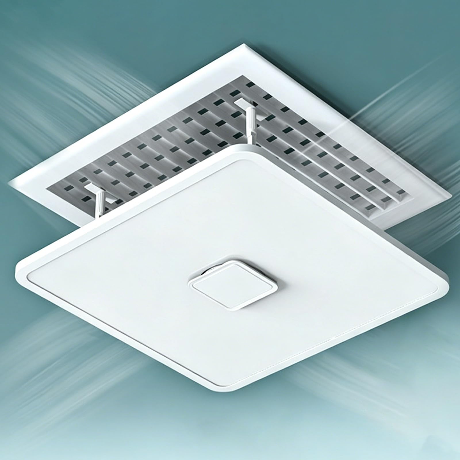 Ceiling Vent Deflector, Adjustable Central Air Conditioner Air Guide Baffle, Prevent Cold Air Blowing Directly, Fit Most Square AC Registers(60x60cm/24x24in)