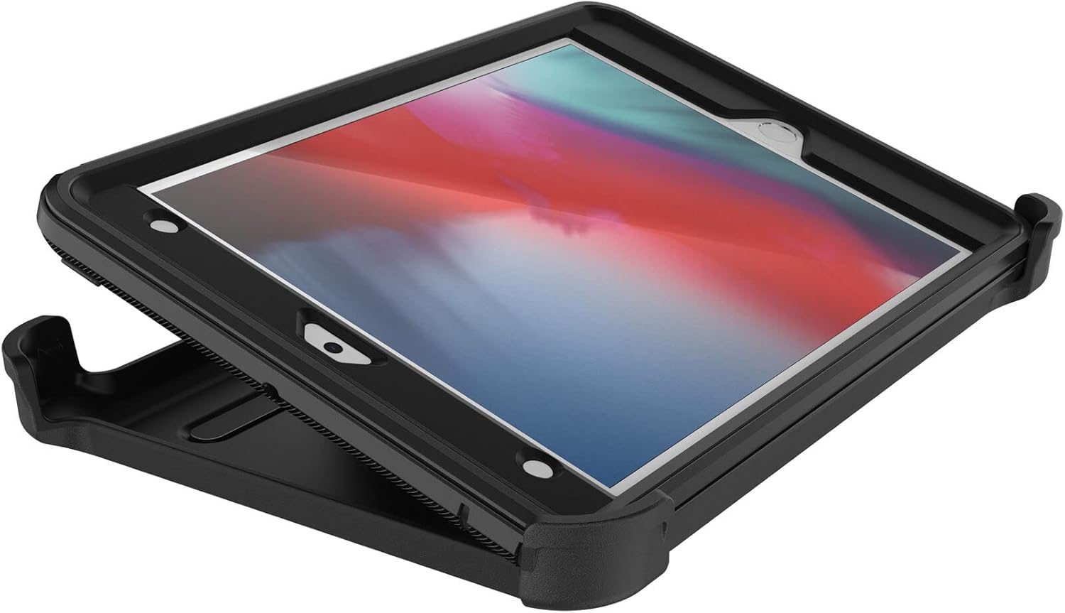 OtterBox DEFENDER SERIES iPad Mini 5th Gen Case - Non-Retail Packaging - Black, Built-in Screen Protector, Port Covers, Stand