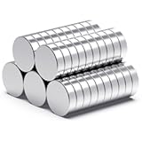 Strong Neodymium Magnets, Rare Earth for Crafts, Heavy Duty Round Small Magnets, 0.47 x 0.12 Inch, 50 PCS