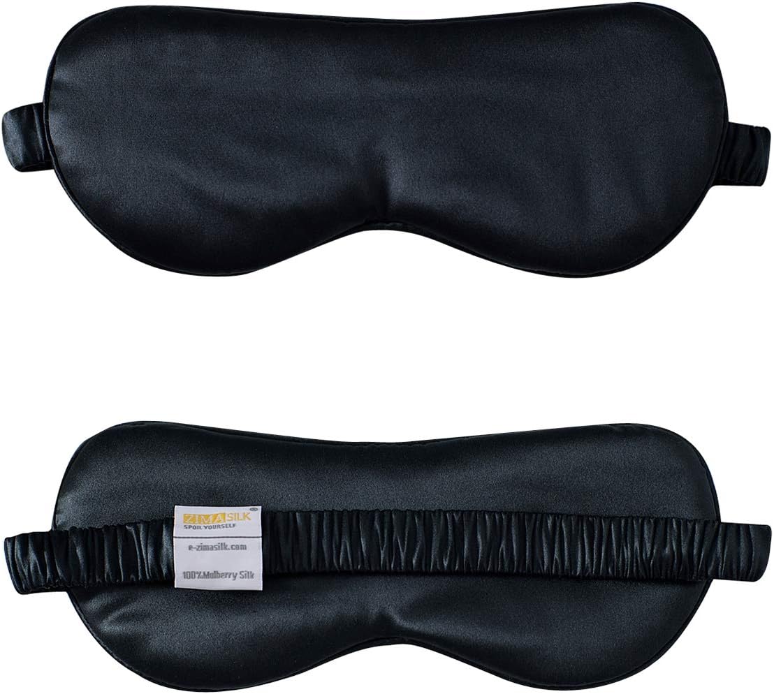 ZIMASILK 100% 22 Momme Pure Mulberry Silk Adjustable Sleep Mask, Filled with Pure Silk, Wrapping Strap- Super Soft - Image 3
