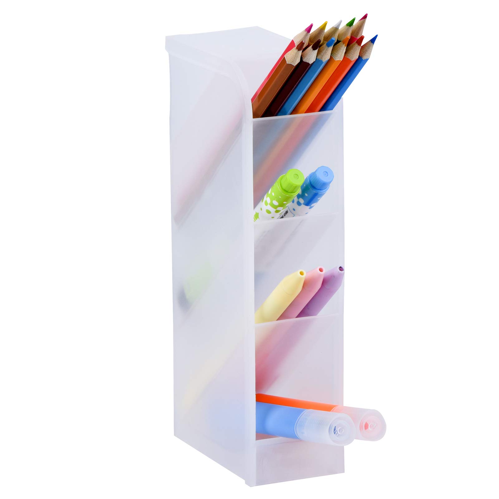 VITVITI bureau-organizer, 5 niveaus brievenbak met lades, dossierhouder met 2 pennenhouders, bureau-organizer met staande verzamelaar, kantoorbenodigdheden voor A4-documenten (Zilver VITVITI bureau-organizer, 5 niveaus brievenbak met lades, dossierhouder met 2 pennenhouders, bureau-organizer met staande verzamelaar, kantoorbenodigdheden voor A4-documenten (Zilver