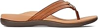 Vista 2 de Sandalias Vionic Tide Aloe, con tira para dedos, con diamantes de imitación, con soporte de arco ortopédico oculto, para mujer Moca