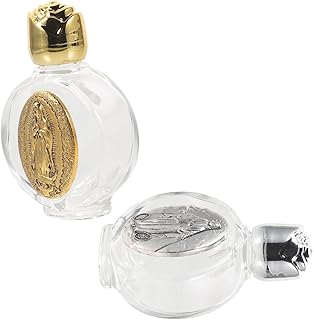 SEWACC Terrários 2 Peças Garrafa De Cristal Rosa Pequena Garrafa De Água De Vidro Garrafas De Vidro Transparente Fontes De Água Benta Para Casa Garrafas De De Vidro