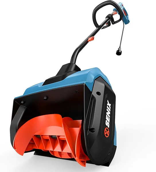 SENIX 12 Amp Corded Snow Shovel,13-Inch Electric Snow Shovel with 8-Inch Clearing Depth, 26-Foot Max Throw Distance, 480lbs/Minute(STE12-L)